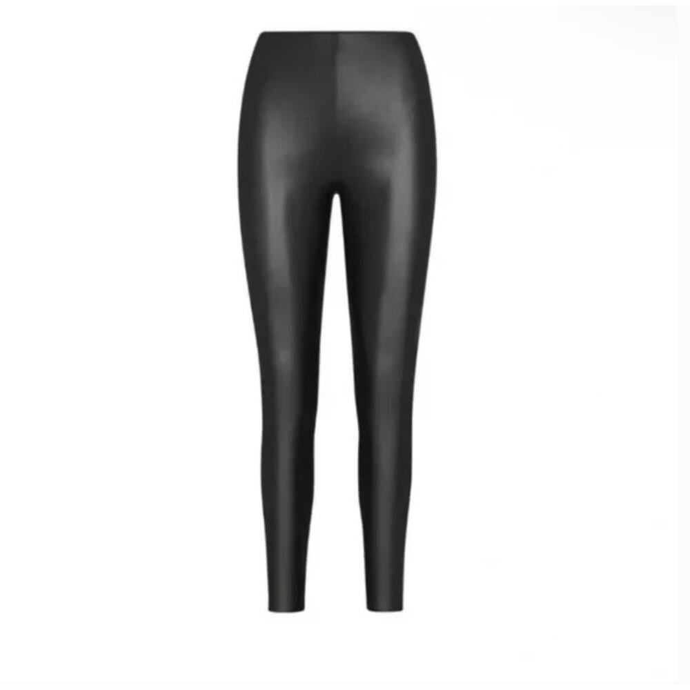 SKIMS | Faux Leather Leggings in Onyx Black | Size Extra Small